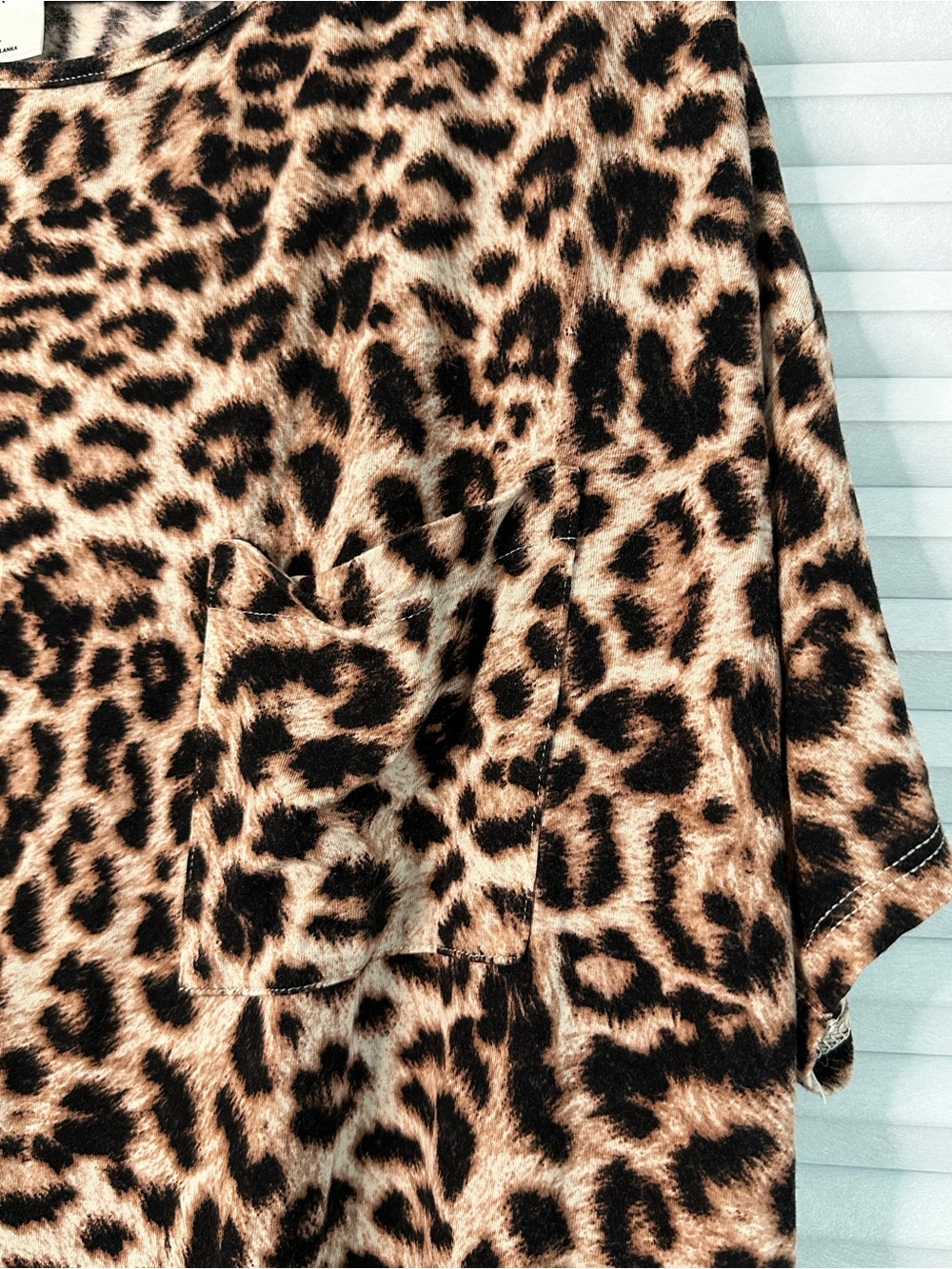 Soma Leopard Print Nightshirt in Tan, Brown & Black - Picture 3 of 5